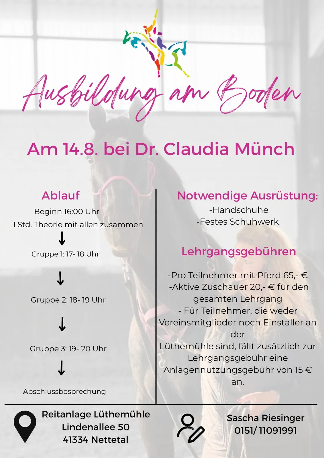 Bodenarbeitsseminar mit Dr. Claudia Münch